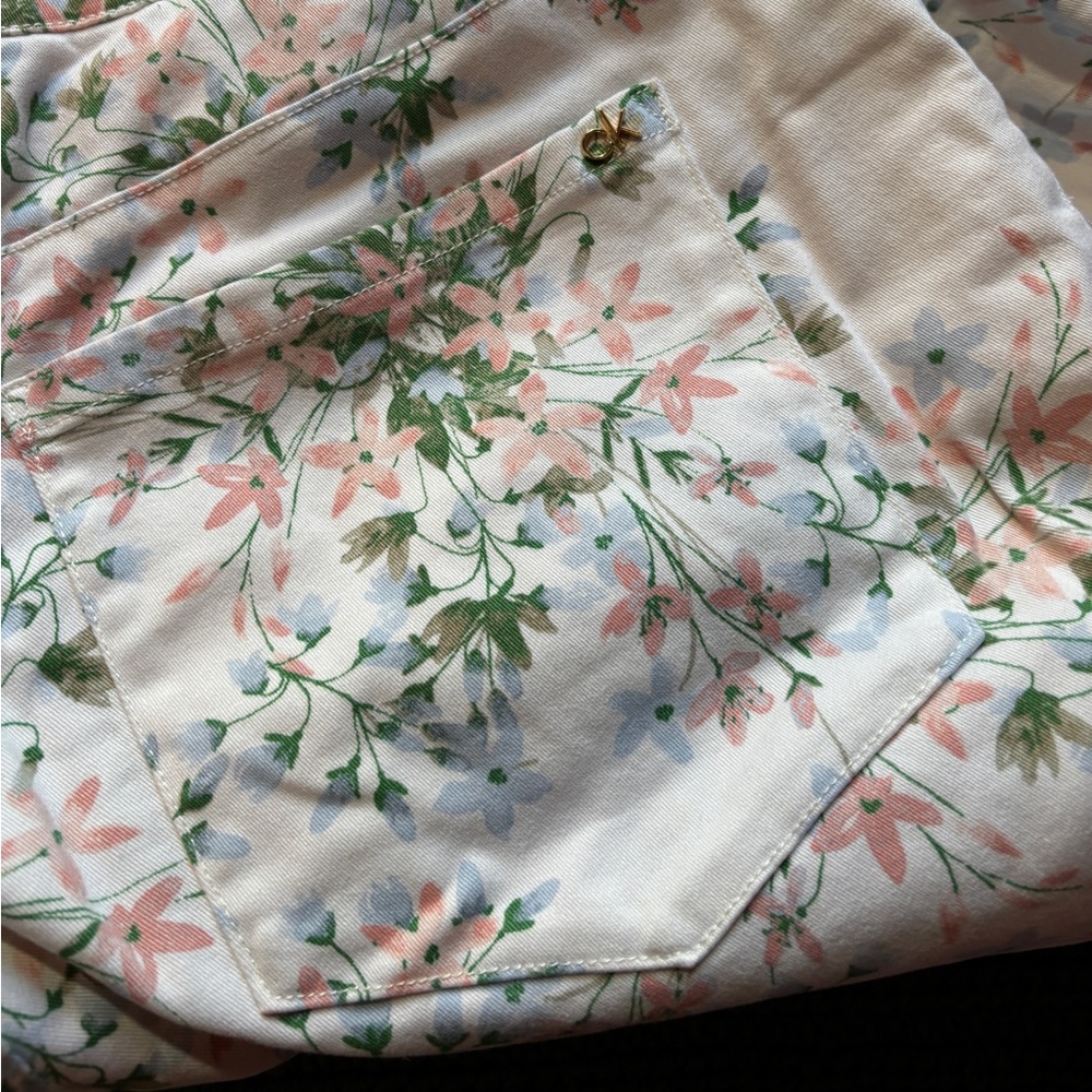 Calvin Klein floral denim jeans size 12